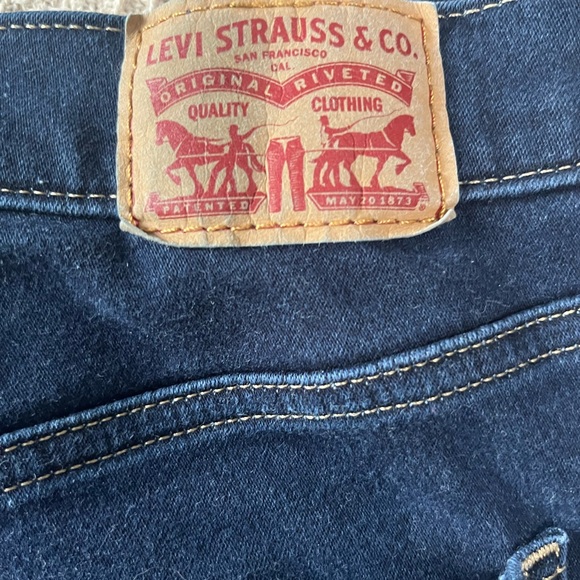 Levi's 720 high rise super skinny Women's Dark Blue Straight Leg Jeans 16 w - Picture 2 of 9